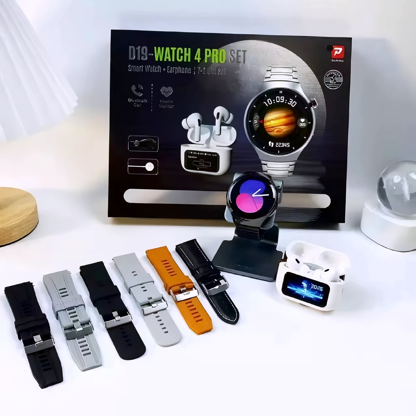 ORIGINAL D19-WATCH 4 PRO, 7 IN 1 SMART WATCH