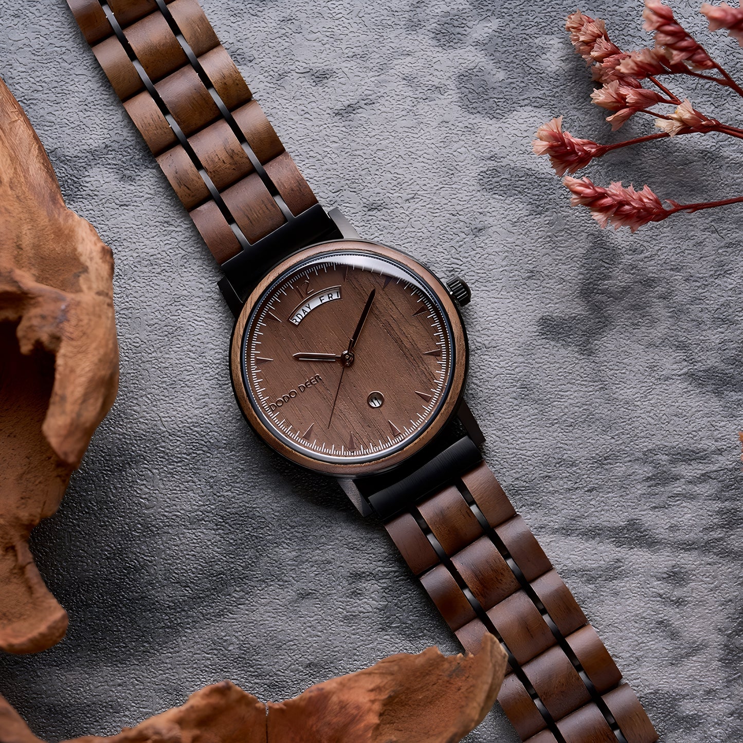 Luxury Wooden QUARTZ Watch from Japanese brand DODO DEER