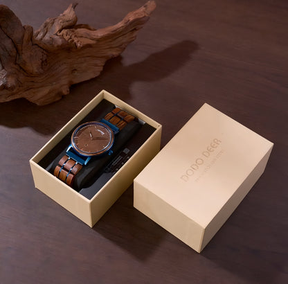 Luxury Wooden QUARTZ Watch from Japanese brand DODO DEER