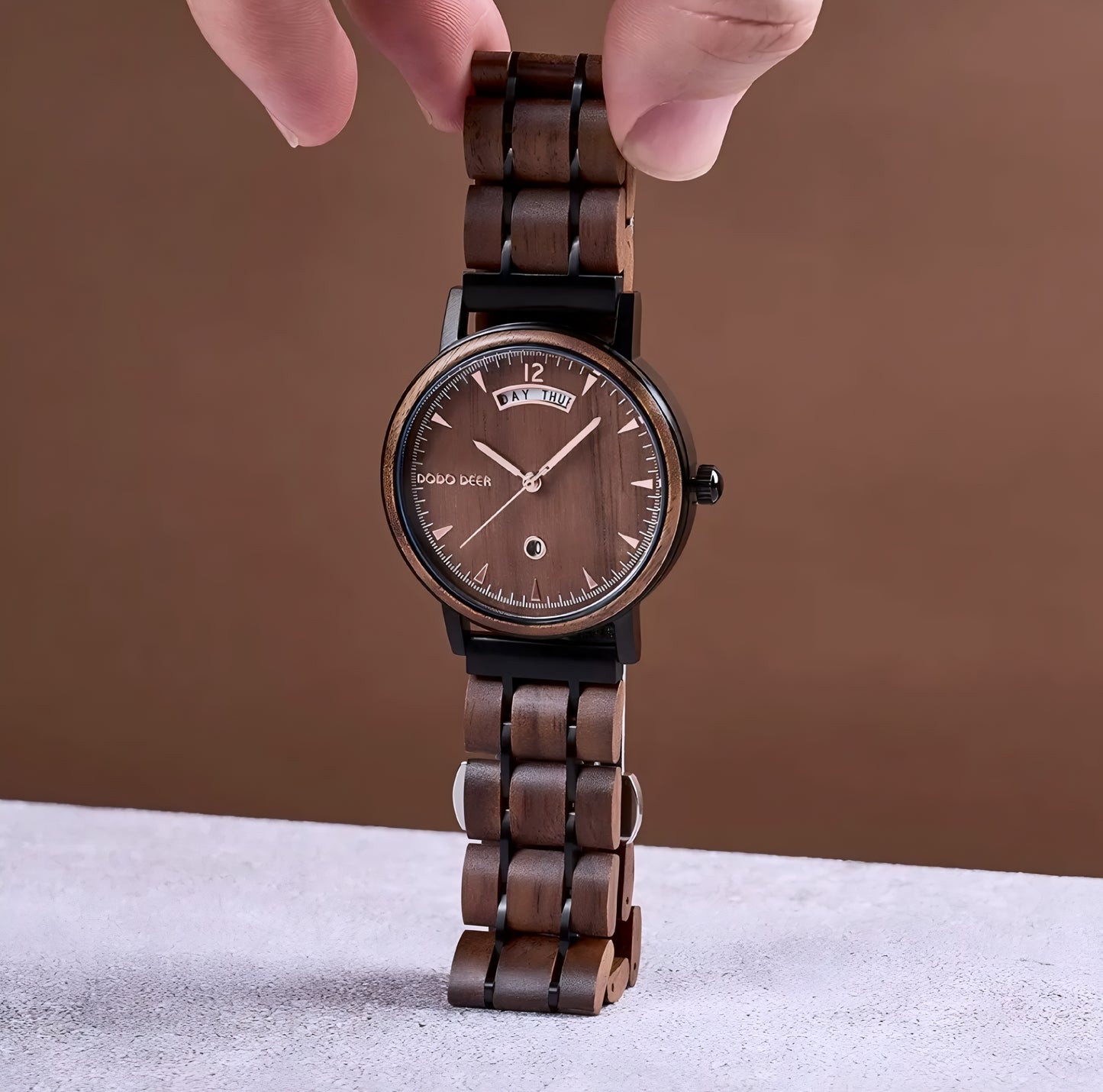 Luxury Wooden QUARTZ Watch from Japanese brand DODO DEER