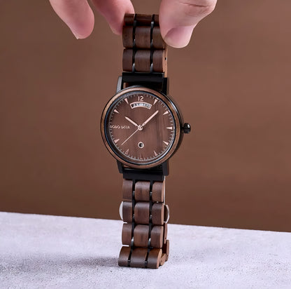 Luxury Wooden QUARTZ Watch from Japanese brand DODO DEER