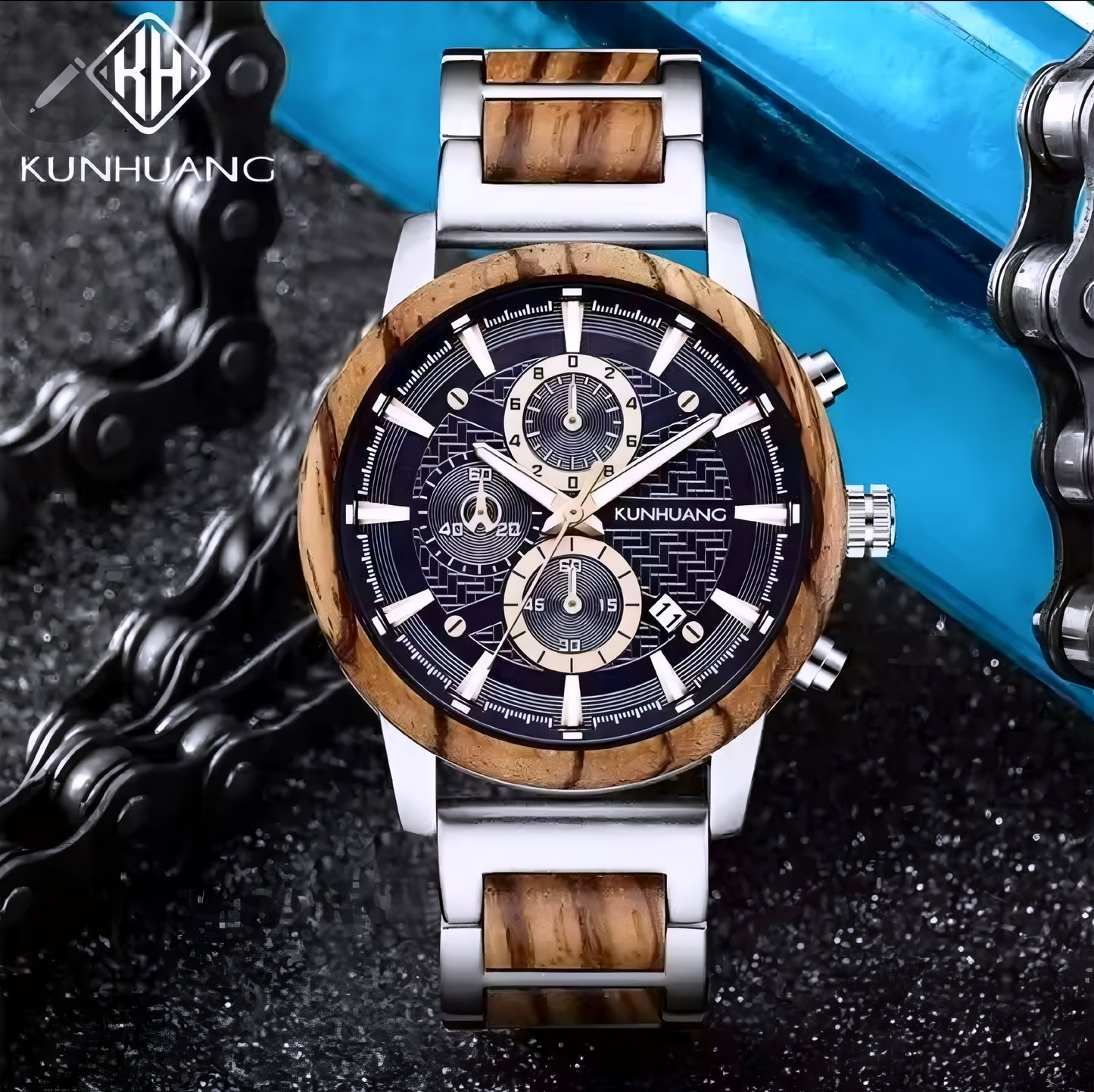 Stylish Handcrafted Vintage-Style Wooden Quartz Watch