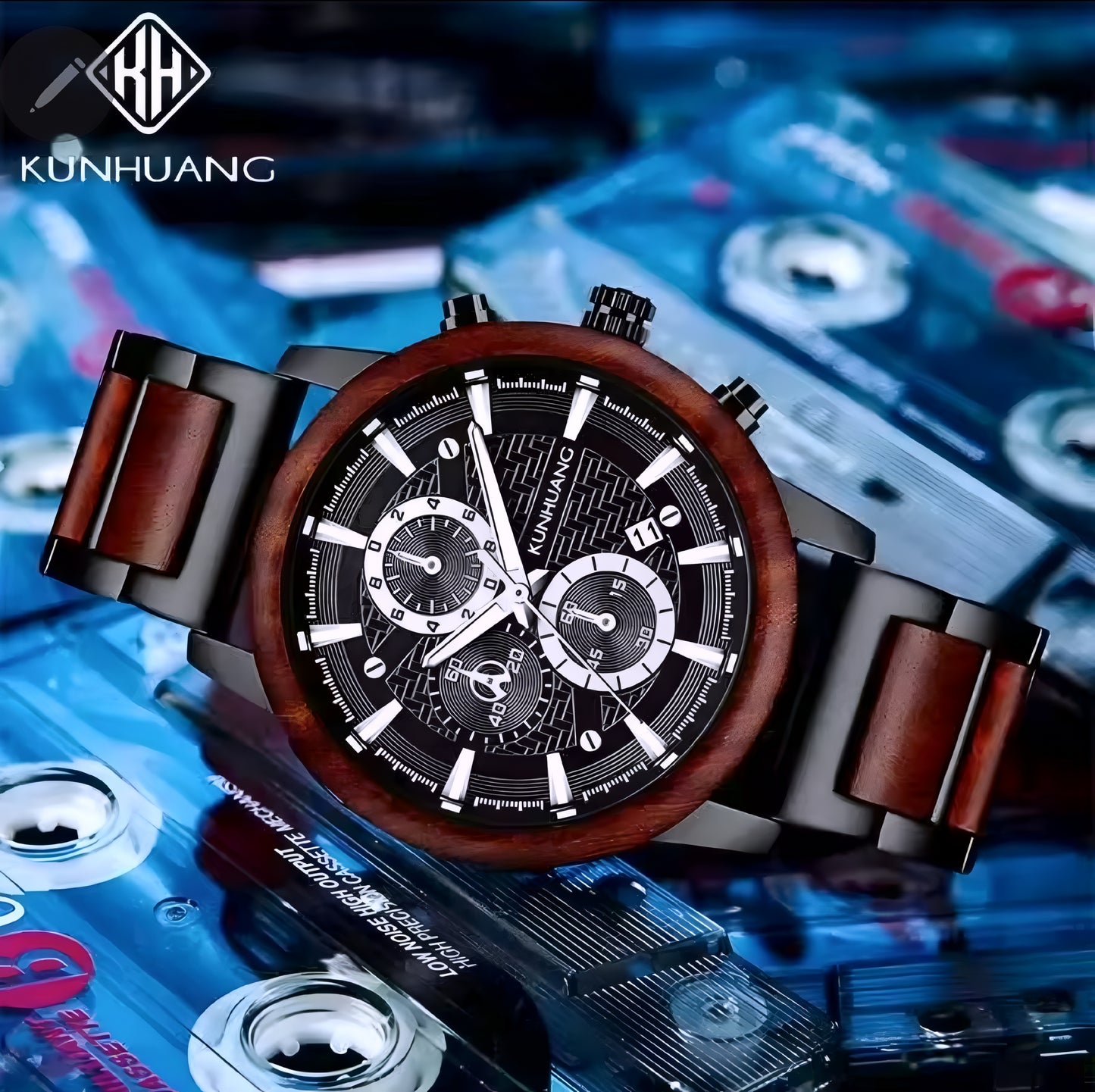Stylish Handcrafted Vintage-Style Wooden Quartz Watch