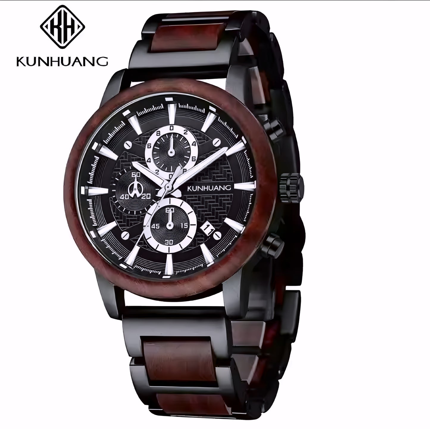 Stylish Handcrafted Vintage-Style Wooden Quartz Watch